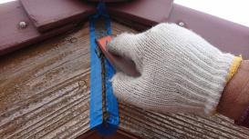 破風板コーキング