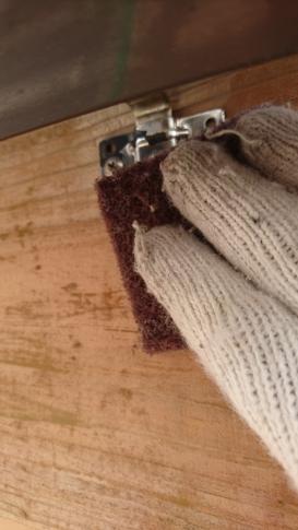 錆止め塗布作業