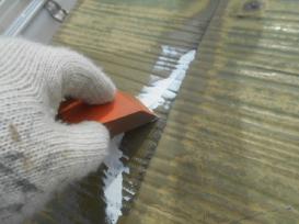 屋根クラック補修