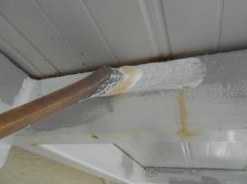 階段下塗装作業