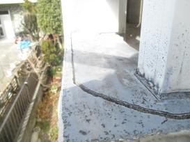 ベランダクラック箇所