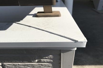 アパート岡崎　シリコン塗装　屋根が胃壁