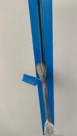 プライマー塗布　コーキング　岡崎アパート