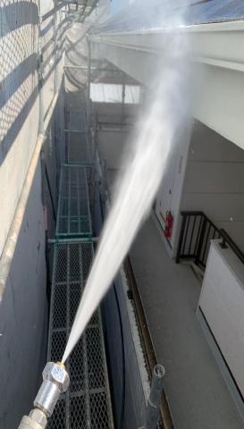 高圧洗浄　アパート　岡崎塗装