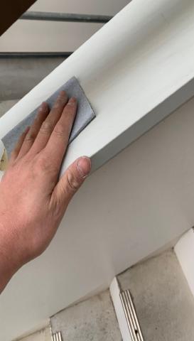 ケレン作業　破風板