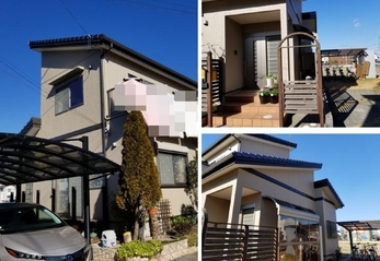 岡崎市赤渋町 シリコン塗装 外壁塗装施工事例 I様邸